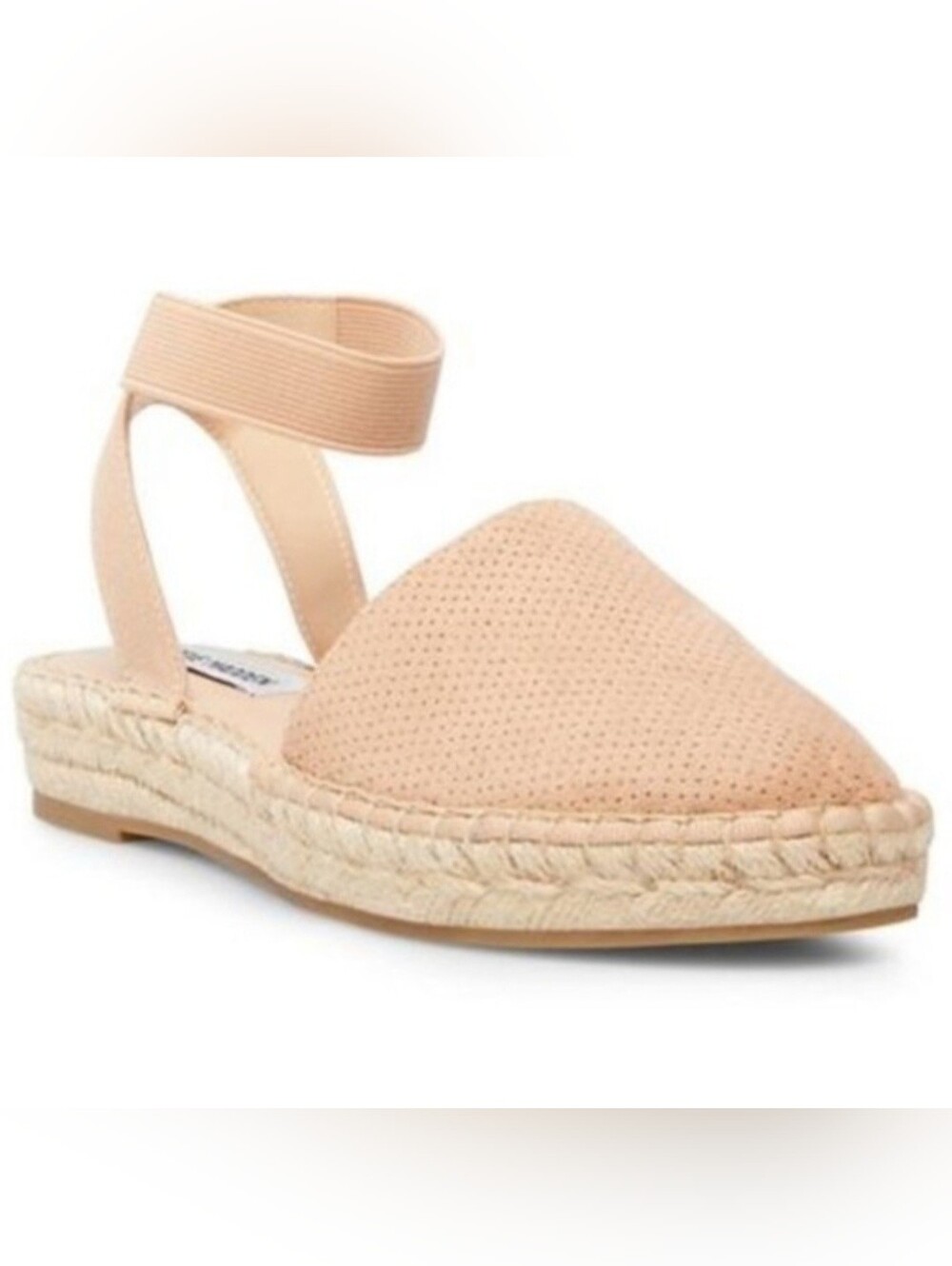 Steve Madden Merlene Strappy Elastic Ankle Wrap Espadrille Tan  Sandals